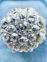 14k Edwardian OMC Diamond Cluster Ring