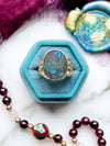 14k Vintage Boulder Matrix Opal Signet Ring