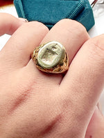 14k Art Nouveau Signet Ring