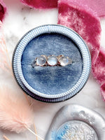 10k Victorian Three Cabochon Moonstone Band