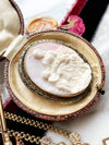 15k Victorian Pink Shell Cameo Brooch