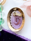 14k Victorian Amethyst & Diamond Pendant