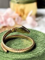 14k Vintage Coiled Tubogas Snake Ring