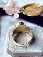 14k Vintage Cabochon Amethyst Ring