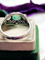 18k Edwardian Emerald & Diamond Ring