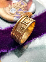 14k Native American Navajo Storyteller Ring