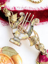 14k RG Antique Gold Bearing Quartz Brooch