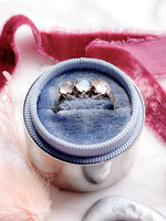 10k Victorian Three Cabochon Moonstone Band