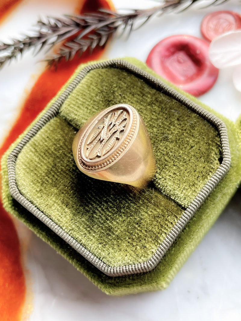 18k Vintage Signet Ring