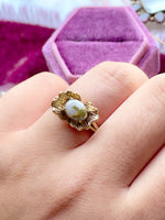 14k Vintage Gold Bearing Quartz Ring