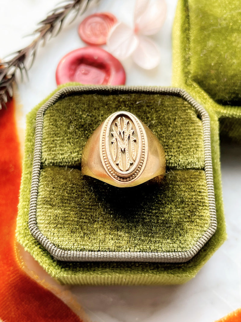 18k Vintage Signet Ring