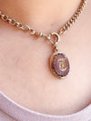 14k Victorian Amethyst & Diamond Pendant