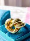 18k Vintage Diamond Pretzel Knot Ring