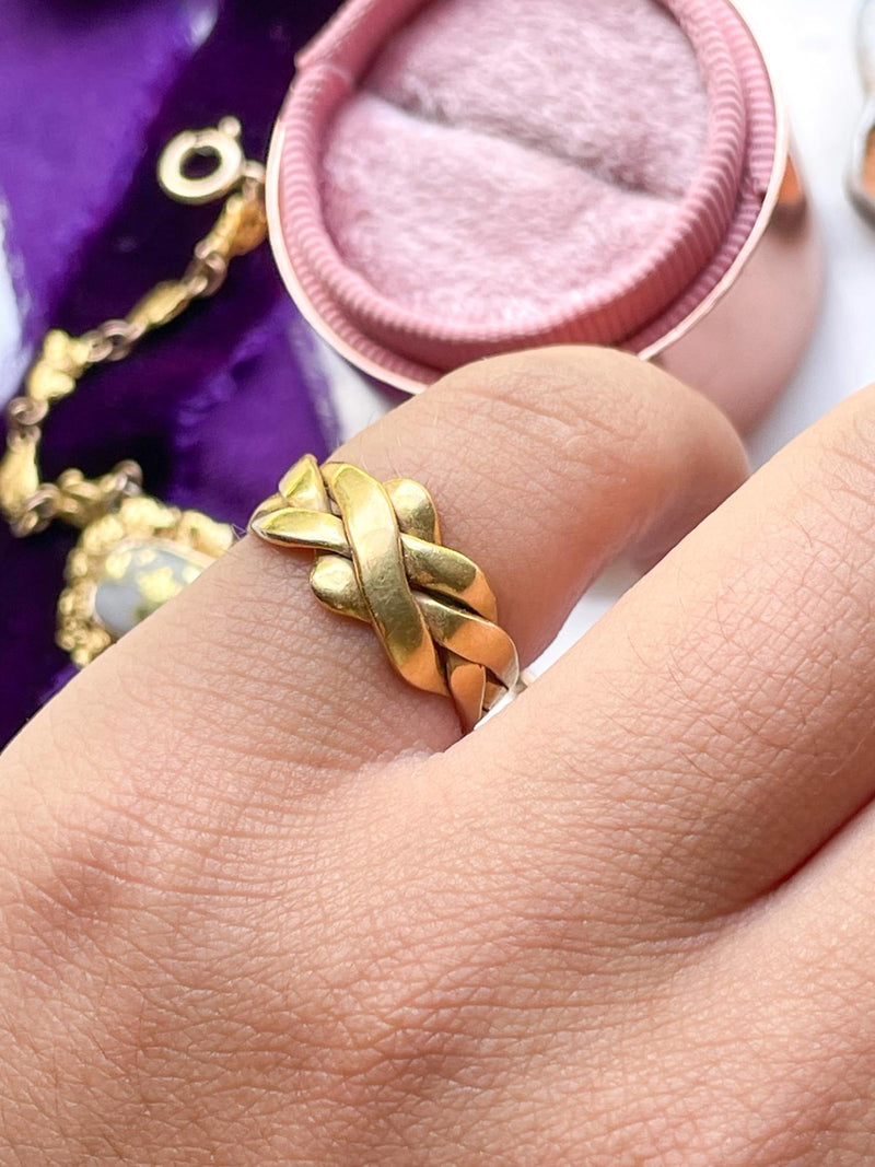 21k Antique Puzzle Ring