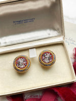 18k Victorian Micro Mosaic Cufflinks