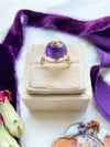 14k Vintage Amethyst Cabochon Ring