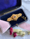 15k Victorian Diamond & Ruby Brooch Locket