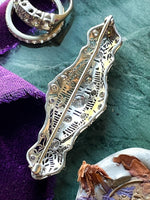 14k Art Deco 1.60cttw Diamond Brooch