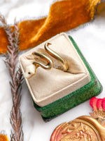 18k Vintage Enamel Snake ring