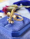 14k Vintage Fleur de Lis Ring