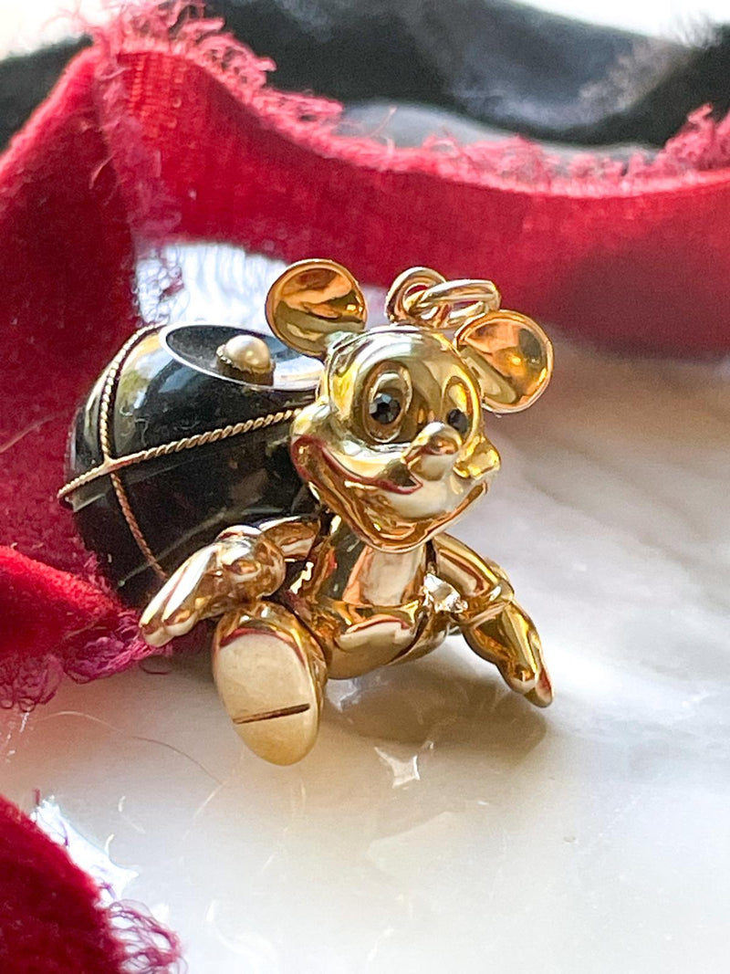 14k Vintage Articulated Mickey Mouse Charm