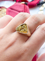 14k Vintage Signet with 22k Gold Nugget