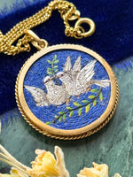 18k Victorian Micro-Mosaic Pendant