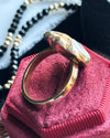 14k Victorian Taille d'Epargne Gold Bearing Quartz Ring