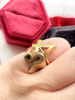 14k Leo Zodiac Ring