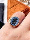 18k Antique Sardonyx Signet Ring