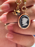 14k Antique Carved Agate Cameo Pendant