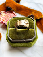 14k Antique Gold Nugget Buckle Ring