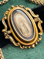 14k Georgian Mourning Brooch