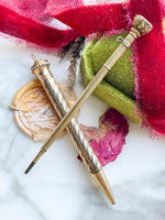 Gold Plated & Silver Art Deco Propelling Pencil