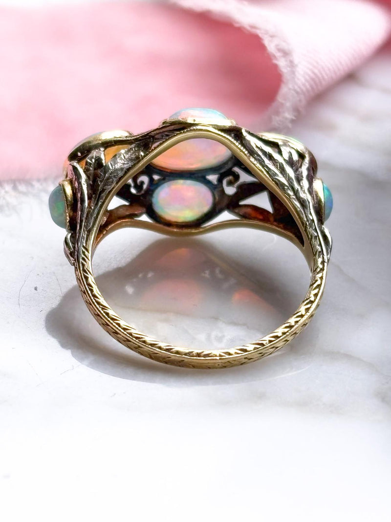 14k Antique Arts & Crafts Opal Ring