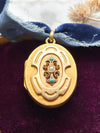 18k Victorian Turquoise & Seed Pearl Locket