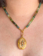 18k Victorian Turquoise & Seed Pearl Locket