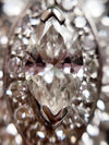 Platinum Vintage Ring-Dant Diamond Dinner Ring