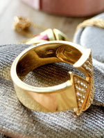 14K Diamond Cigar Band