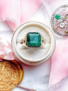 10k Vintage 5.50ct Natural Emerald Ring