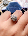 Platinum Edwardian 1.2cttw OMC Diamond Ring