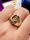 14k Vintage Diamond Signet Ring