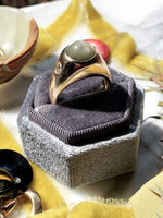 14k 10.33 Cat's Eye Chrysoberyl Cabochon Ring