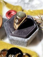 14k 10.33 Cat's Eye Chrysoberyl Cabochon Ring