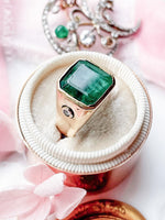 10k Vintage 5.50ct Natural Emerald Ring