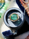 18k Vintage Emerald Cabochon Ring