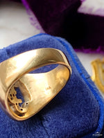 14k Vintage Diamond Signet Ring