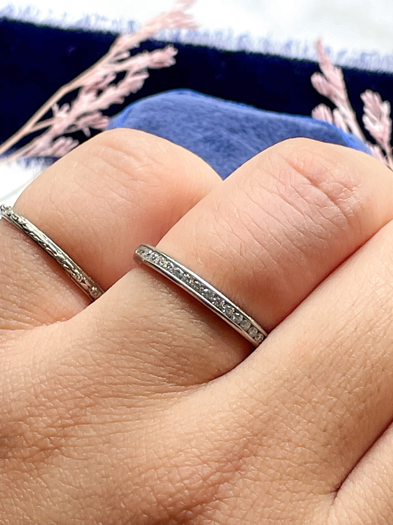 Platinum Tiffany & Co Diamond Wedding Band