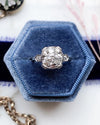 Platinum Edwardian 1.2cttw OMC Diamond Ring