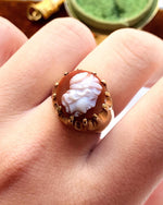 14k Antique Belcher Set Cameo Ring